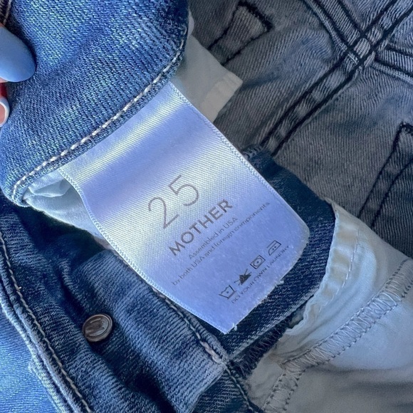 MOTHER high waisted looker graffiti girl jeans size 25 - Picture 9 of 16